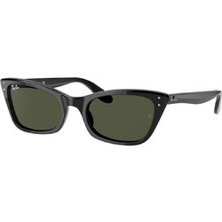 Ray-Ban RB2299 901/31 Γυναικεία Γυαλιά Ηλίου Cat Eye Κοκάλινα Μαύρα με Πράσινο Φακό