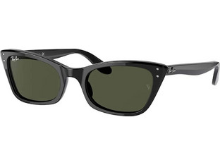 Ray-Ban RB2299 901/31 Γυναικεία Γυαλιά Ηλίου Cat Eye Κοκάλινα Μαύρα με Πράσινο Φακό