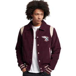 Superdry Varsity Cord Ανδρικό Μπουφάν Κολλεγιακό Μωβ M5011459A-GEQ