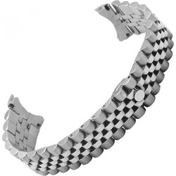 Μπρασελέ Ατσάλινο B085 20mm Ασημί Τύπου Rolex