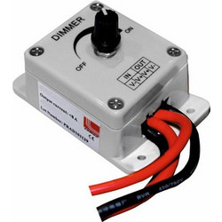 Adeleq Επίτοιχο Χειροκίνητο Dimmer 16A Για Ταινία Led Μονόχρωμη 12Vdc 192W / 24Vdc 384W 30-331121