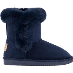 Conguitos Παιδικά Μποτάκια Navy Μπλε Suede με Γούνα MIS14094