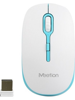 Meetion MT-R547 Ασύρματο Bluetooth Ποντίκι White Blue