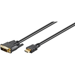 GOOBAY καλώδιο DVI-D σε HDMI 51579, 1m, μαύρο