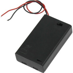 3xAAA Plastic Battery Case Holder 3 x 1.5V with Cover and Switch