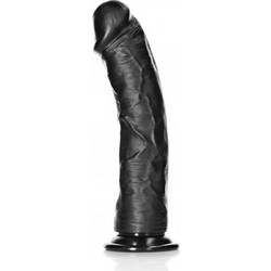 Shots RealRock Curved Ρεαλιστικό Dildo με Βεντούζα 23cm Μαύρο