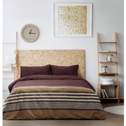 Kocoon Σετ Σεντόνια Μονά Βαμβακερά 160x270 Komo Bordeaux
