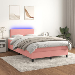 vidaXL Κρεβάτι Boxspring Βελούδινο με Στρώμα 120x200cm 3134278