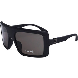 Police SPLF62 07V4 Ανδρικά Γυαλιά Ηλίου Oversized Κοκάλινα Μαύρα με Μαύρο Polarized Φακό