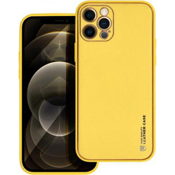 Θήκη κινητού Forcell Leather for iPhone 12 Pro Yellow