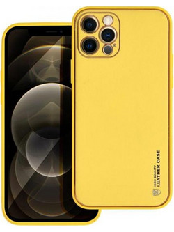 Θήκη κινητού Forcell Leather for iPhone 12 Pro Yellow
