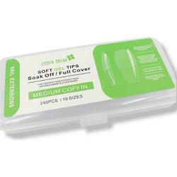 Soft Gel Medium Coffin Tips Νυχιών 240τμχ