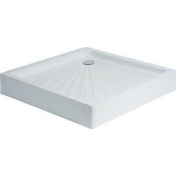 SANITEC A-503 Τετράγωνη Ακρυλική Ντουζιέρα Λευκή 70x70cm