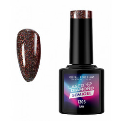 Elixir Laser Diamond 1205 Raw Glitter Ημιμόνιμο Βερνίκι Νυχιών 8ml