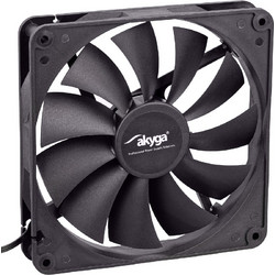Akyga AW-14A-BK Case Fan 140mm με Σύνδεση 3-Pin 4-Pin Molex