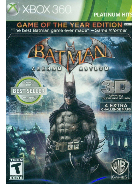 Batman Arkham Asylum Game Of The Year Edition Xbox 360