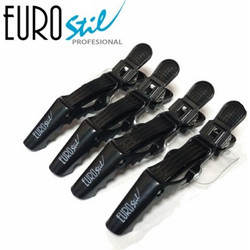 Eurostil Κροκοδειλάκια Κλάμερ 4 τεμαχίων 90mm 04374 Μικρά