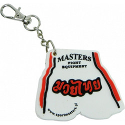Μπρελόκ Key Ring BRM-ST - Σορτσάκι Muay Thai Μινιατούρα Λευκό