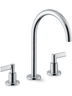 71101 Blink Chic Luxury NewForm Μοντέρνα Ιταλική Μπαταρία Νιπτήρα Μπάνιου 3 Οπών 17,3Y +6 Χρώματα Χάλκινο