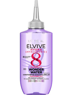 L'Oreal Paris Elvive Hydra Hyaluronic Wonder Water Conditioner για Όγκο & Επανόρθωση για Λεπτά & Ταλαιπωρημένα Μαλλιά 200ml