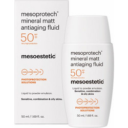 Mesoestetic Mesoprotech Mineral Matt Fluid Αντηλιακό Γαλάκτωμα Προσώπου Αντιγηραντικό Κατά των Πανάδων SPF50 50ml