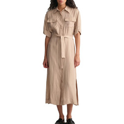 Gant Midi Καλοκαιρινό Καθημερινό Φόρεμα Μπεζ 4503253-277