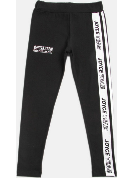 ΠΑΙΔΙΚΟ ΚΟΛΑΝ LEGGINGS STRIPE ΓΙΑ ΚΟΡΙΤΣΙ ΜΑΥΡΟ JOYCE 2313401