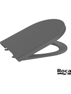 Roca Inspira Καπάκι Λεκάνης D-Shape Πλαστικό Soft Close Ανθρακί A80152264B