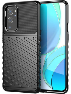 Thunder Case Flexible Tough Rugged Cover TPU Case for OnePlus 9 Pro black