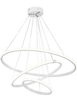 Powertech Κρεμαστό Φωτιστικό Οροφής Τρίφωτο LED με Φυσικό Λευκό Φως Λευκό HLL-0104