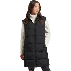Superdry D2 Studios Αμάνικο Γυναικείο Μπουφάν Χειμωνιάτικο Puffer Μακρύ Μαύρο W5011249A-02A