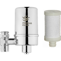 Proteas Filter PFFC Φίλτρο Νερού Βρύσης Inox Ενεργός Άνθρακας + 1 Ανταλλακτικό