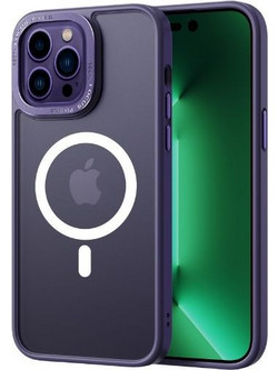 COMMA MAGSAFE JOY ELEGANT METAL FRAME ANTI-SHOCK CASE IPHONE 14 PLUS - PURPLE