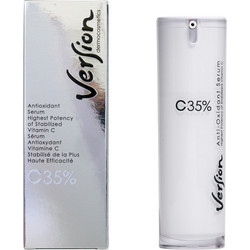 Version C 35% Vitamin C Αντιγηραντικό Serum Προσώπου για Λάμψη με Βιταμίνη C Κολλαγόνο & Οξυγόνο 30ml