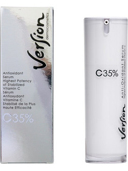 Version C 35% Vitamin C Αντιγηραντικό Serum Προσώπου για Λάμψη με Βιταμίνη C Κολλαγόνο & Οξυγόνο 30ml