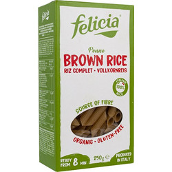 FELICIA ΠΕΝΝΕΣ ΚΑΣΤΑΝΟΥ ΡΥΖΙΟΥ ΧΩΡΙΣ ΓΛΟΥΤΕΝΗ 250GR