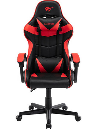 Havit Gamenote Καρέκλα Gaming Δερματίνης Μαύρη Κόκκινη GC933