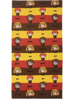 Harry Potter Chibi TW9063HP Παιδική Πετσέτα Θαλάσσης Microfiber Καφέ 70x140cm
