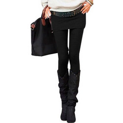 SPM Skirt-Leggings Γυναικείο Κολάν Μαύρο