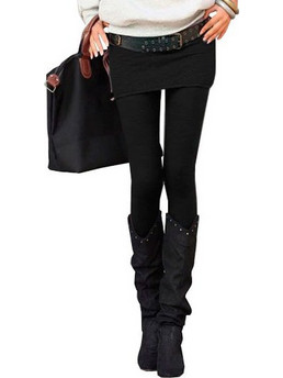 SPM Skirt-Leggings Γυναικείο Κολάν Μαύρο