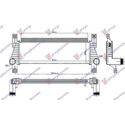 Ψυγειο Intercooler 2.2 Tdci Πετρελαιο 11- (673x200x37) Mazda P/U 2/4WD BT-50 06-13 - 029506210