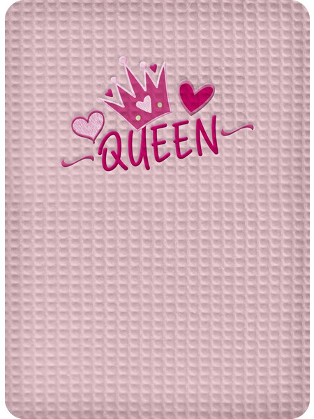 Adam Home Queen Κουβέρτα Αγκαλιάς Πικέ 80x110 Opal Rose