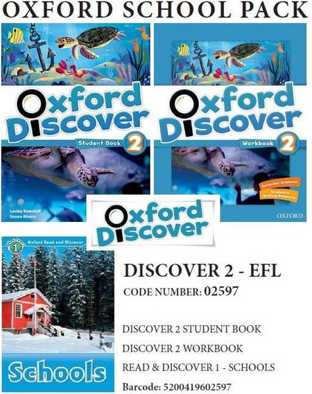 OXFORD DISCOVER 2 PACK EFL (INCL. SB + WB + READER: SCHOOLS) - 02597