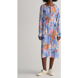 Gant Midi Καθημερινό Φόρεμα Floral Γαλάζιο 3GW4503239 Gant Midi Καθημερινό Φόρεμα Floral Γαλάζιο 3GW4503239