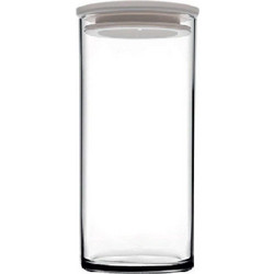 Δοχείο Αποθήκευσης Breakfast Club SP43736G2W 730ml Clear-White Espiel Πλαστικό, Γυαλί