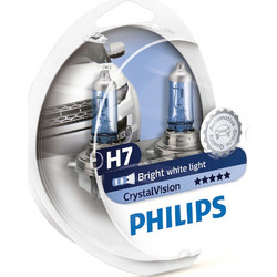 Philips H7 Crystal Vision 12972CVSM Αλογόνου 12V 55W 2τμχ