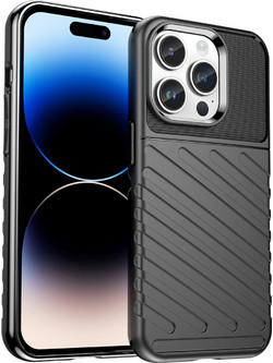Hurtel Thunder Back Cover Black (iPhone 14 Pro)