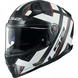 LS2 FF811 Vector II Carbon Strong White Κράνος Μηχανής Full Face 1500gr