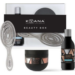 Kyana Queen Deep Care Pack Hair Mask IQ 500ml & Sulfate Free Shampoo 250ml & Δώρο Βούρτσα Biofriendly KYANA
