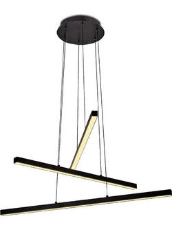 Arapidis Lighting 39. Κρεμαστό Φωτιστικό Οροφής Πολύφωτο LED με Θερμό Λευκό Φως Μαύρο E613